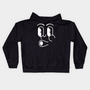 White Whistle Emoji Kids Hoodie